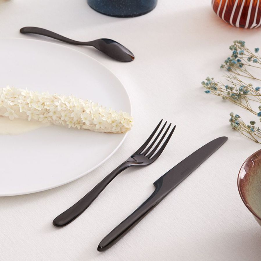 L'Ame de Christofle Black 56 Piece Cutlery Set image 1